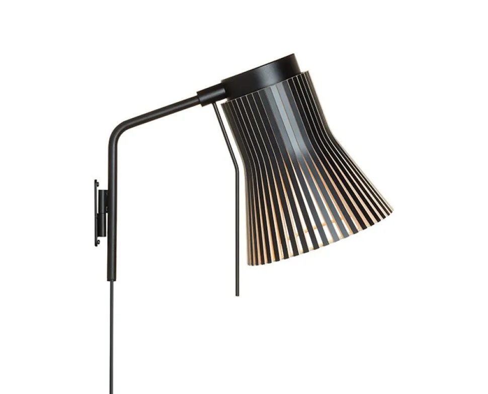 Petite 4630 vägglampa Svart