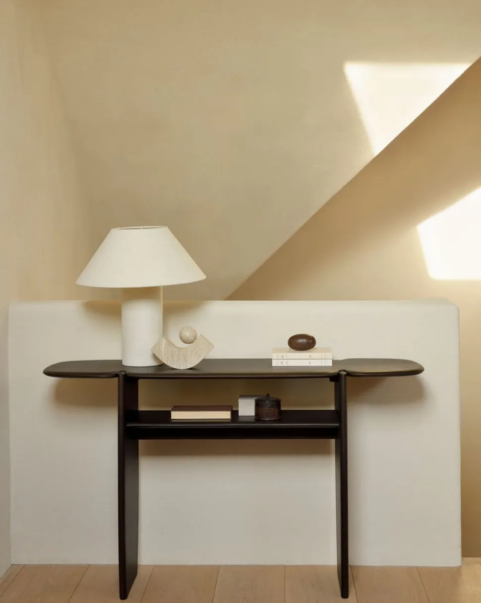 PI Konsolbord | Brunbetsad Mahogny