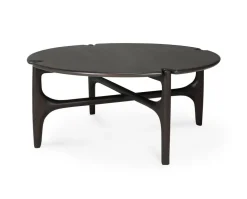 PI Soffbord Ø80 | Mahogny