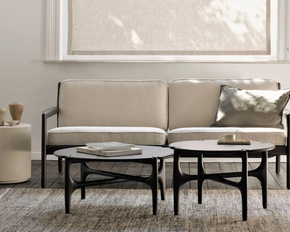 PI Soffbord Ø80 | Mahogny