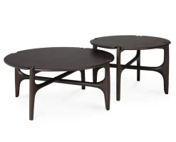 PI Soffbord Ø80 | Mahogny