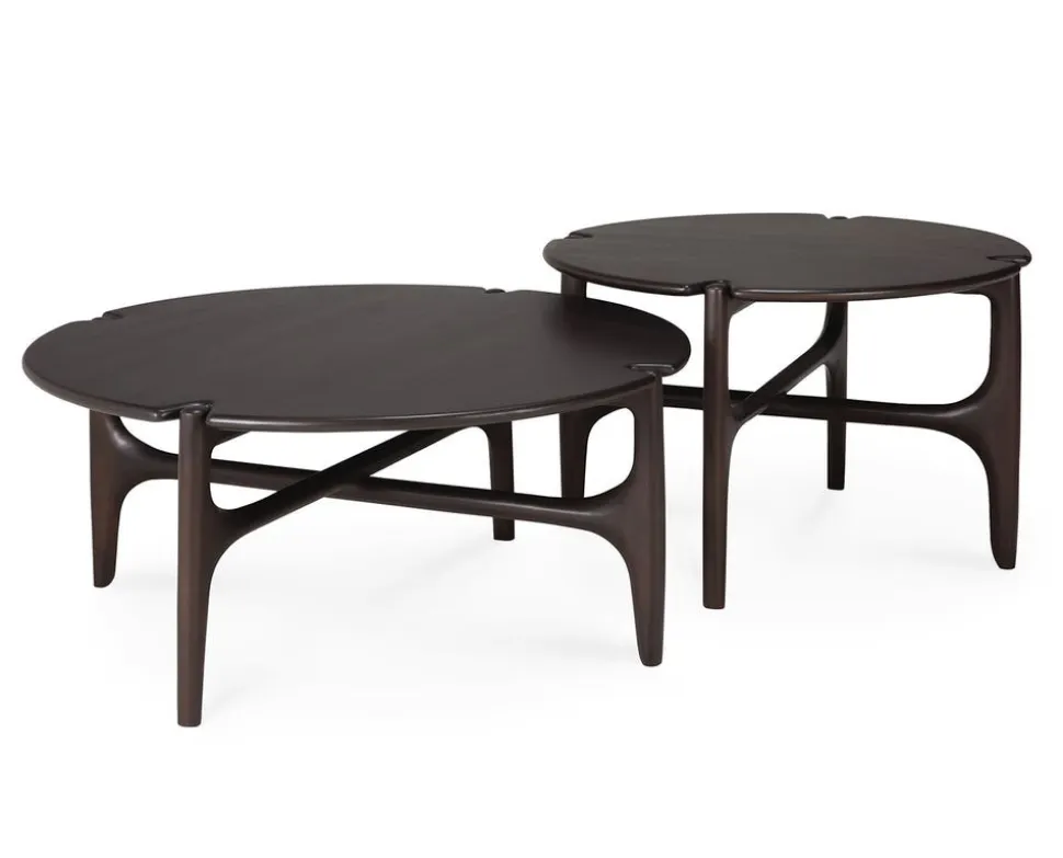 PI Soffbord Ø80 | Mahogny