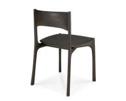 PI Stol | Mörkbrun Teak