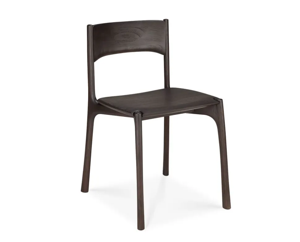 PI Stol | Mörkbrun Teak