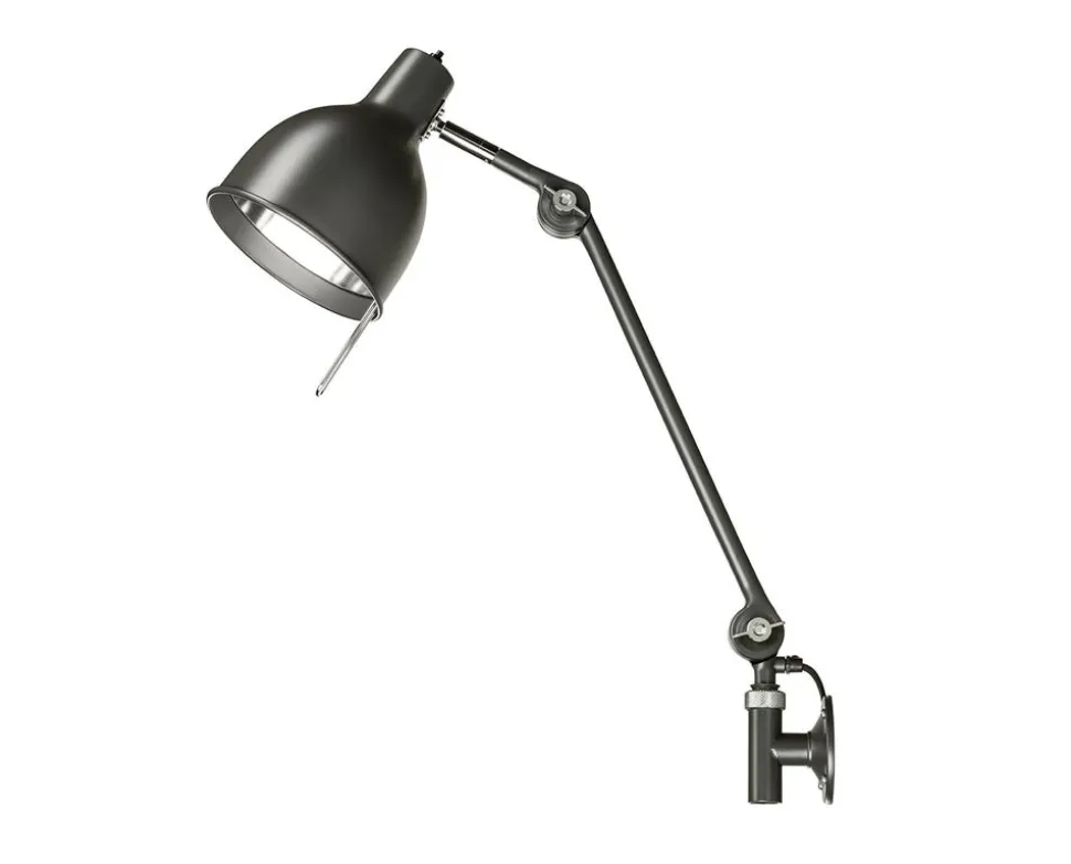 PJ72 Vägglampa Utvändig Kabel | Mattsvart