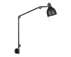 PJ70 Vägglampa Utvändig Kabel | Mattsvart