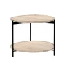 Plateau Soffbord Ø58 Hylla | Vitbetsad Ask