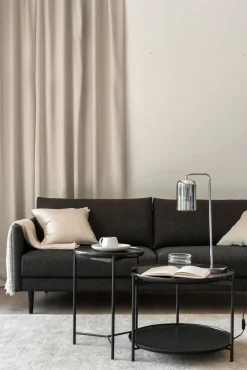 Plateau Soffbord Ø40 | Svartbetsad Ask