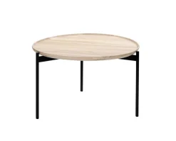Plateau Soffbord Ø58 | Vitbetsad Ask