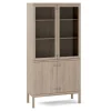 Prio Vitrin | Ljus Mattlackad Ek