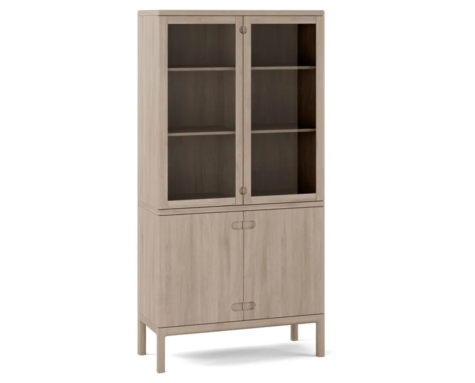 Prio Vitrin | Ljus Mattlackad Ek