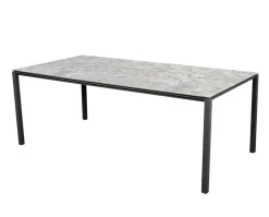 Pure Matbord 200x100 | Lava Grey/Multi Colour