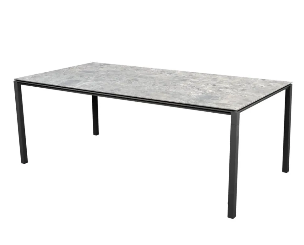 Pure Matbord 200x100 | Lava Grey/Multi Colour