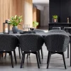 Pure Matbord 200x100 | Lava Grey/Nero Black