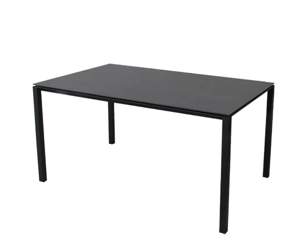 Pure Matbord | 150x90 | Lava Grey/Nero Black