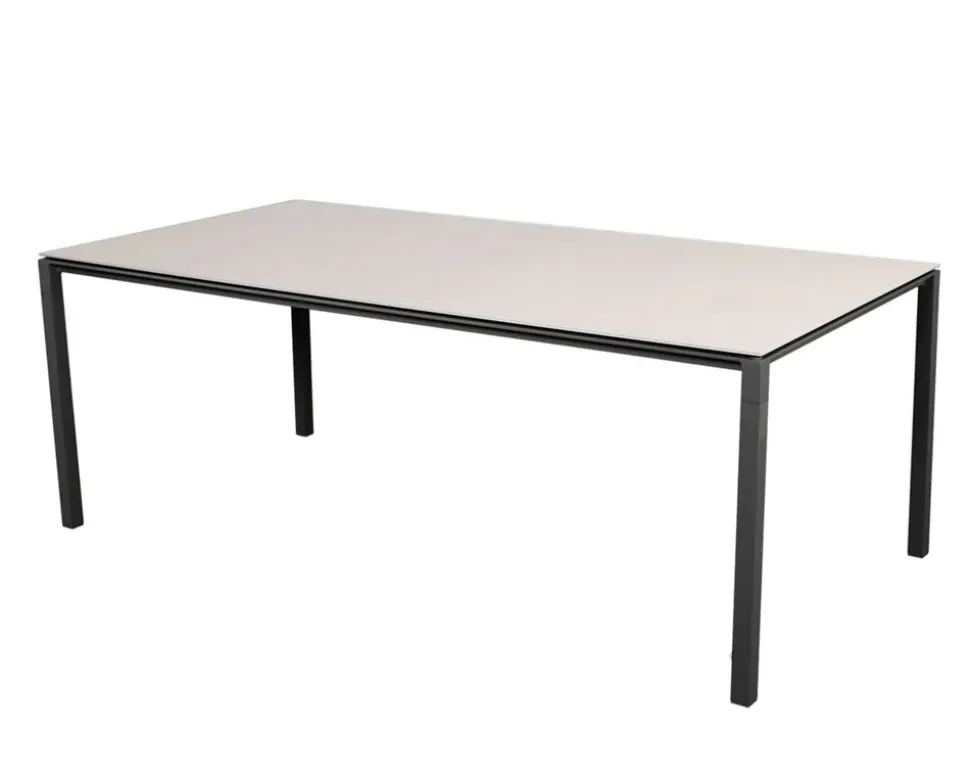 Pure Matbord 200x100 | Lava Grey/Toscana Sand