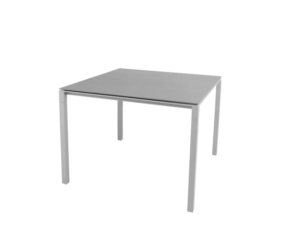 Pure Matbord 100x100 | Light Grey/Basalt