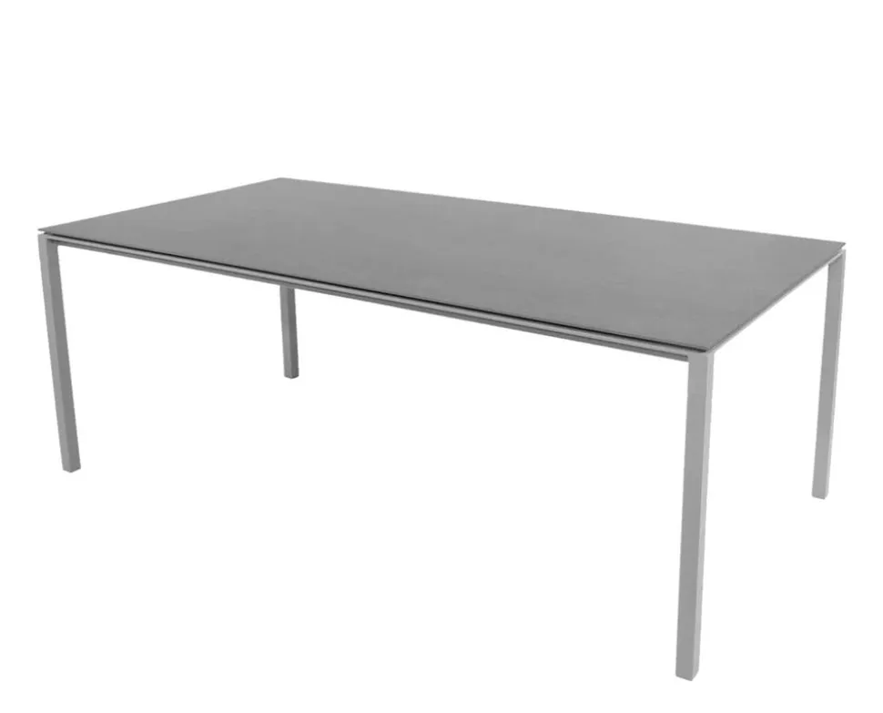 Pure Matbord 200x100 | Light Grey/Basalt
