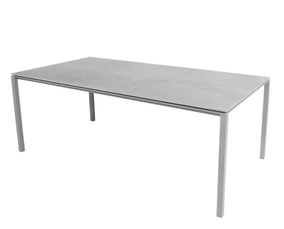 Pure Matbord 200x100 | Light Grey/Fossil Grey