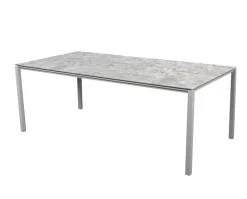 Pure Matbord 200x100 | Light Grey/Multi Colour