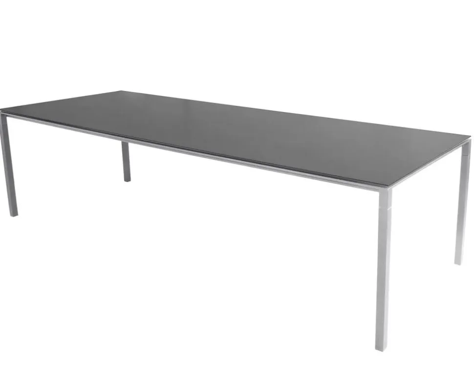 Pure Matbord 280x100 | Light Grey/Nero Black