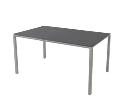 Pure Matbord | 150x90 | Light Grey/Nero Black