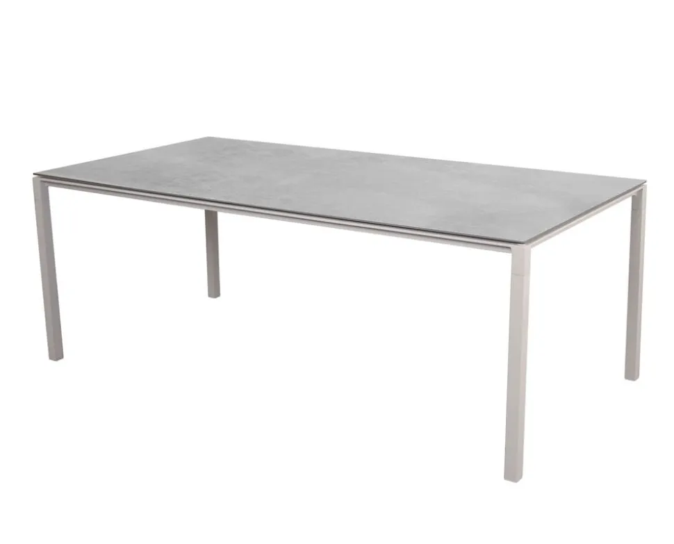 Pure Matbord 200x100 | Sand/Fossil Grey