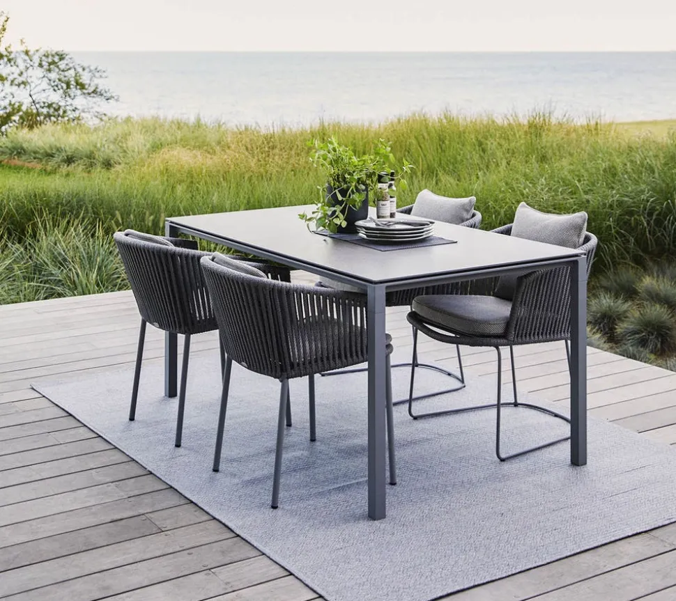 Pure Matbord | 150x90 | Taupe/Basalt