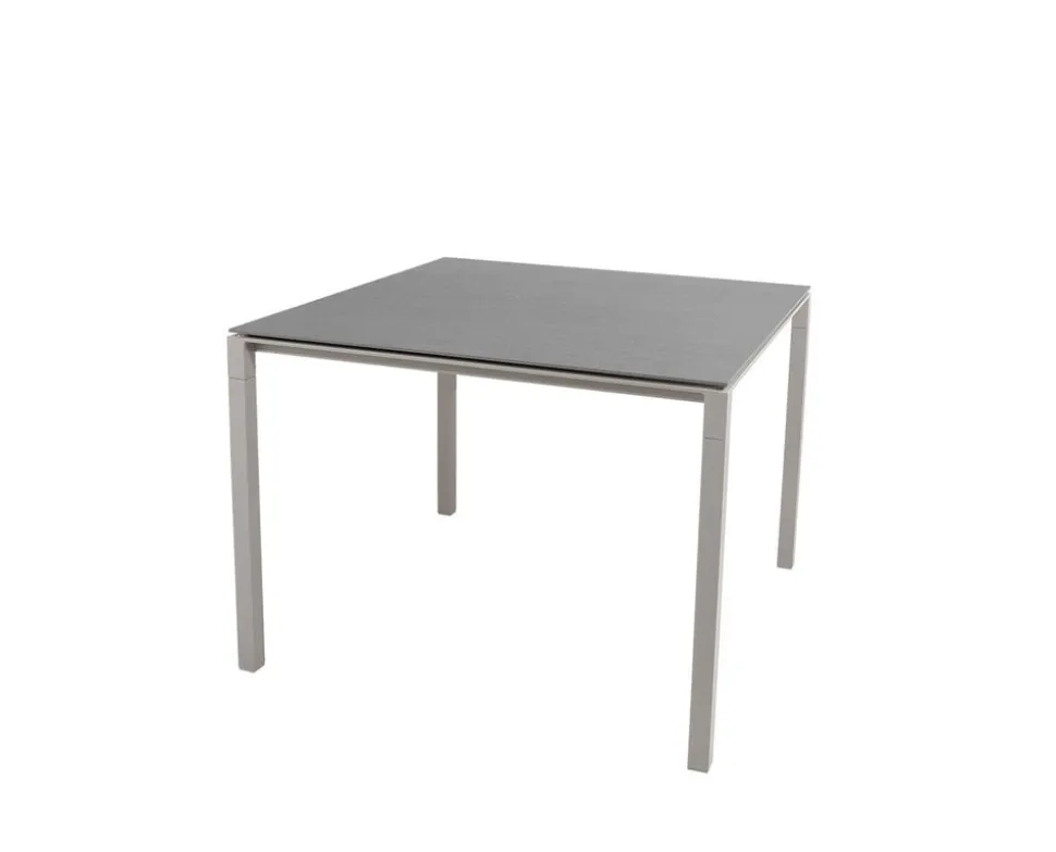 Pure Matbord 100x100 | Taupe/Basalt