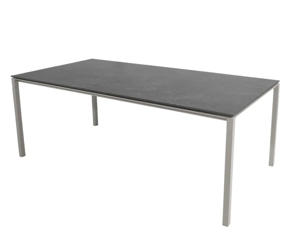 Pure Matbord 200x100 | Taupe/Fossil Black