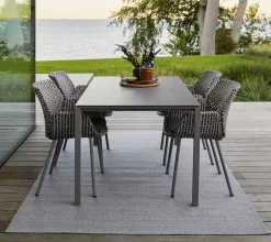 Pure Matbord | 150x90 | Taupe/Nero Black