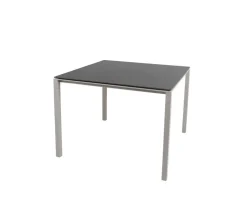 Pure Matbord 100x100 | Taupe/Nero Black