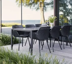 Pure Matbord 200x100 | Taupe/Nero Black