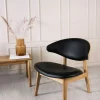 Ram Lounge Chair | Klädd rygg | Läder