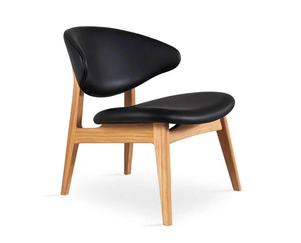 Ram Lounge Chair | Klädd rygg | Läder