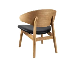 Ram Shell Lounge Chair | Trärygg | Fårskinn