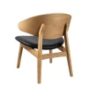 Ram Shell Lounge Chair | Trärygg | Tyg