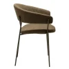 Reboot Karmstol | Dark Olive Bouclé/Antique Pewter