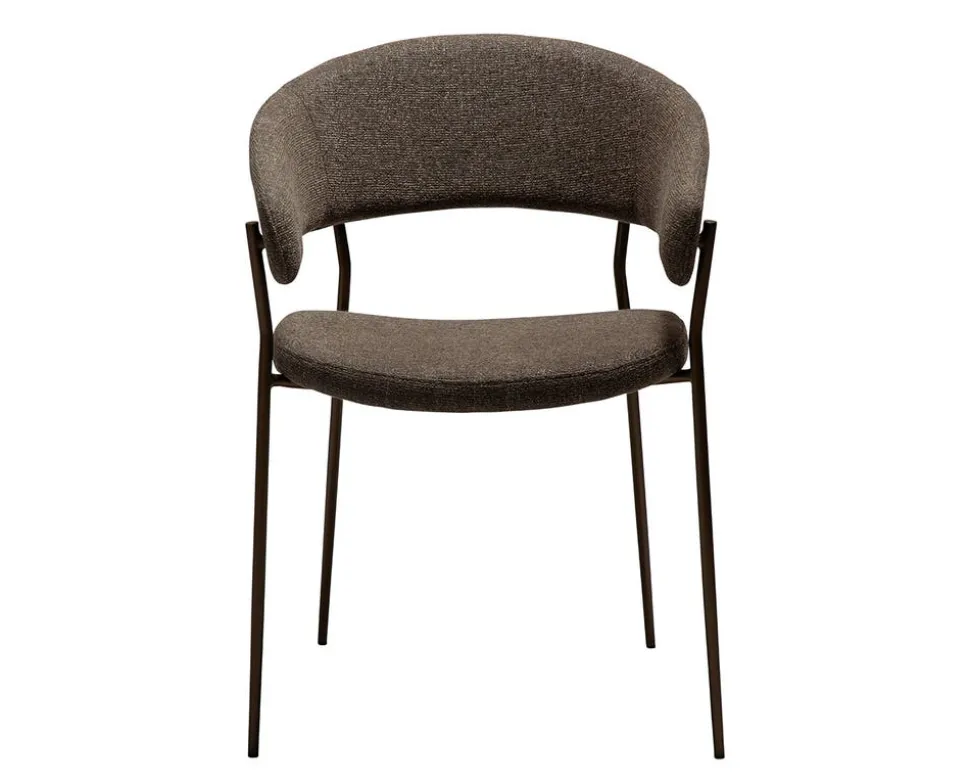 Reboot Karmstol | Major Brown Bouclé/Antique Brass