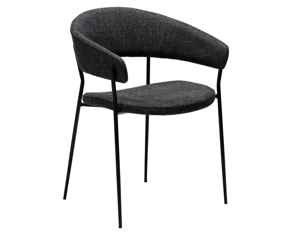 Reboot Karmstol | Raven Black Bouclé/Black