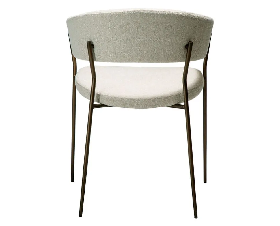 Reboot Karmstol | Simply Beige Bouclé/Antique Brass