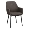 Reily Karmstol | Mörkgrå Microfiber