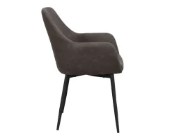 Reily Karmstol | Mörkgrå Microfiber