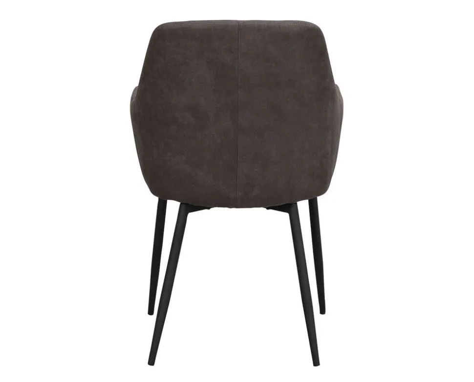 Reily Karmstol | Mörkgrå Microfiber