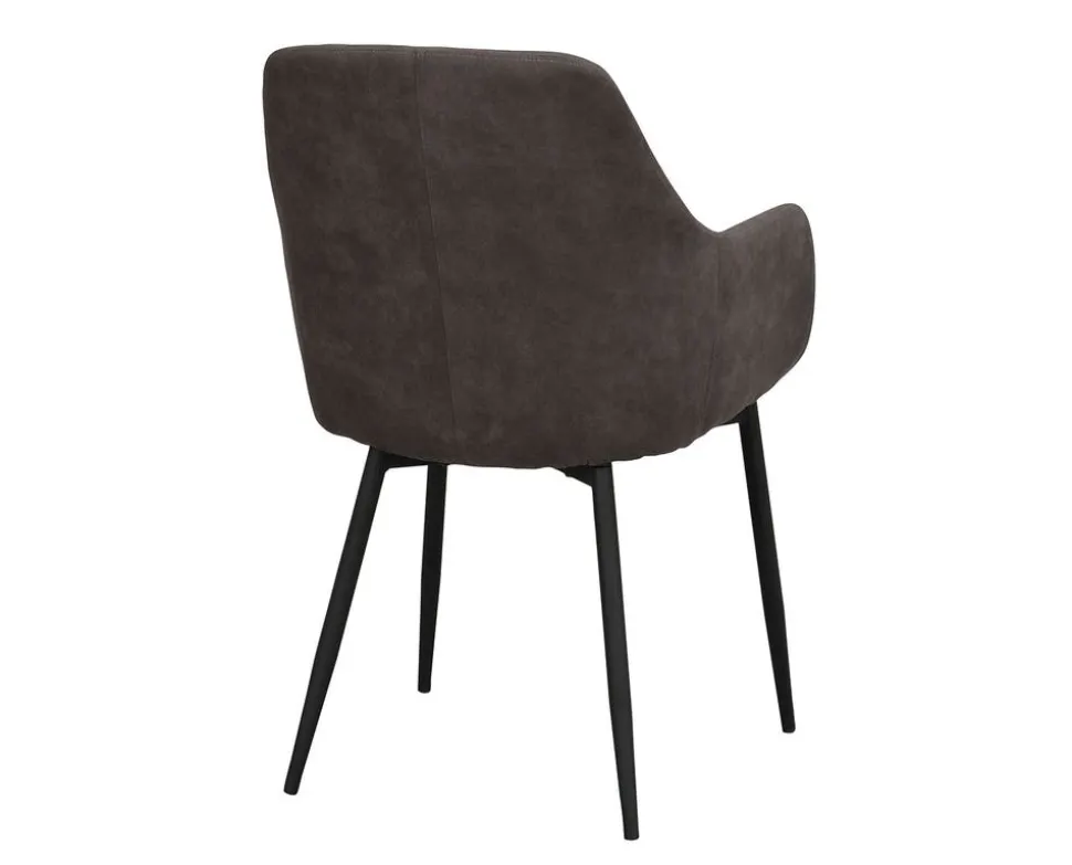 Reily Karmstol | Mörkgrå Microfiber