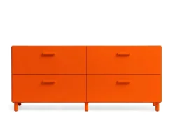 Relief Byrå Låg Orange | Ben