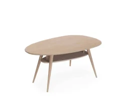Retro Soffbord | Droppformat med hylla | 115x70 cm