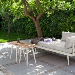 Rio Sidobord | Teak/Sandy Grey