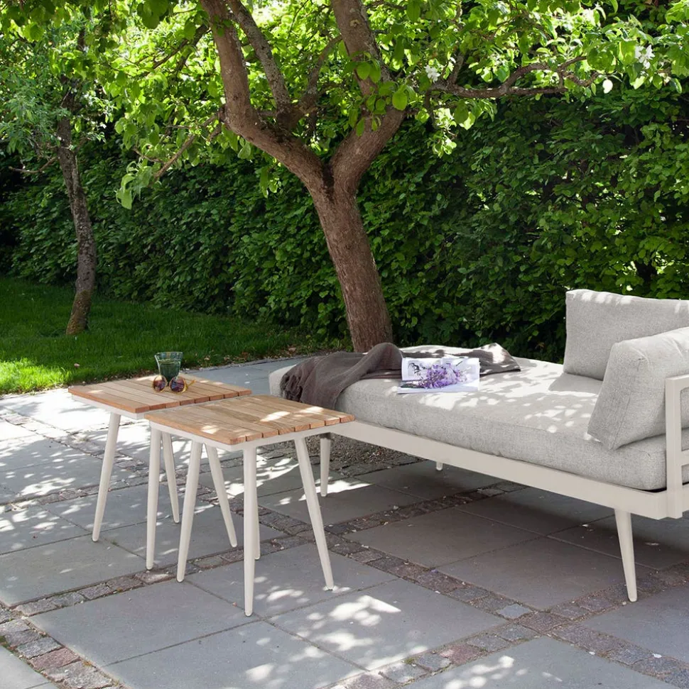 Rio Sidobord | Teak/Sandy Grey