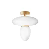 Rizzatto 42 Taklampa | Satin Brass/Opal